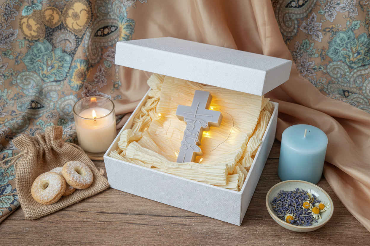 Decorative cross-shaped wax melt gift set for any occasion