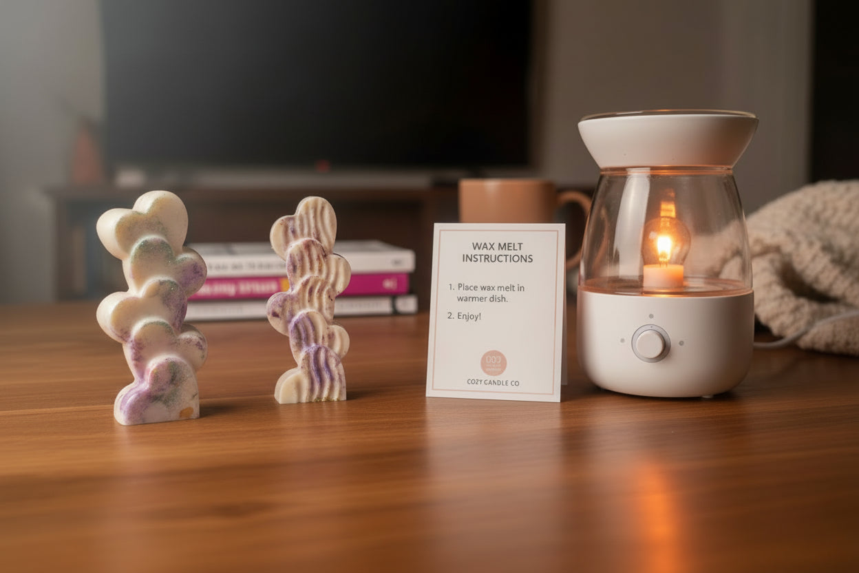 colorful wax melt of hearts beautiful aromatic fragrances