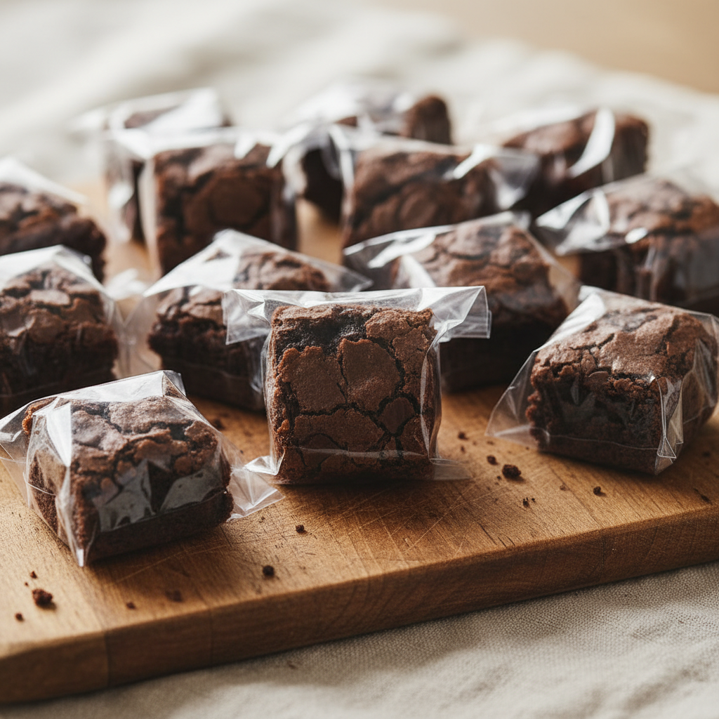 Brownie Bites in Clear Wrap